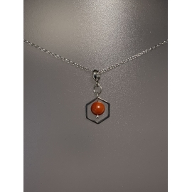 Collier jaspe rouge